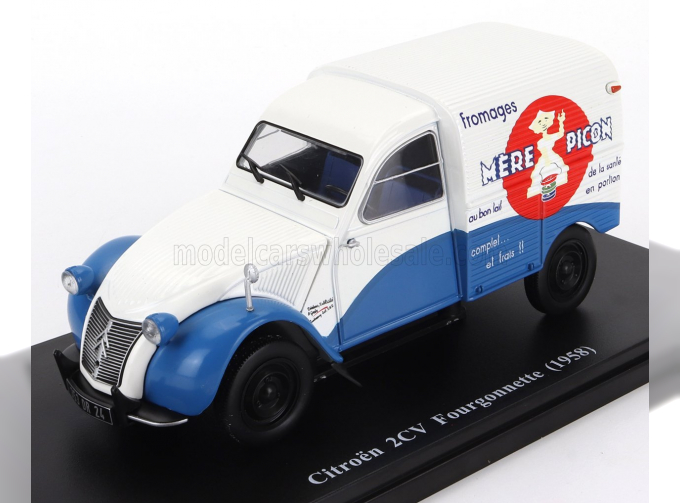 CITROEN 2cv Van Fourgonette Mere Picon (1958) - Without Card Box - Senza Scatola, White Blue