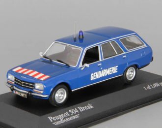 PEUGEOT 504 Break "Gendarmerie" (1970), blue