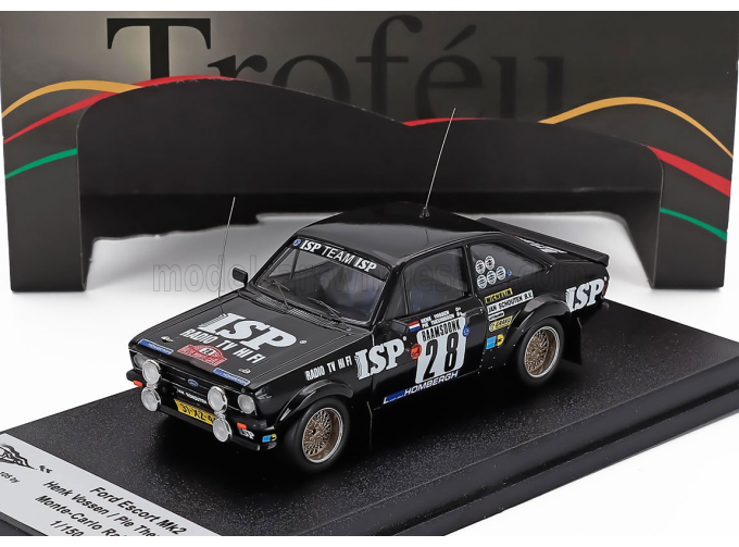FORD Escort Mkii (night Version) N 28 Rally Montecarlo (1981) Henk Vossen - Pie Theunissen, Black