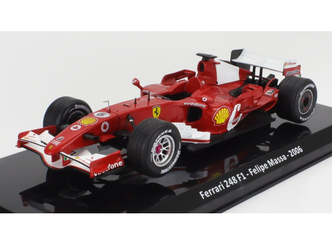 FERRARI F1 248 F1 №6 Season 2006 Felipe Massa - Con Vetrina - With Showcase, Red White