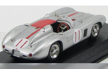 FERRARI 860 Monza Spider N11 Winner Santa Maria Road Races (1956) J.von Neumann, Silver Red