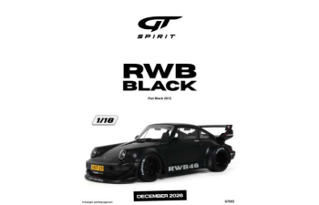 PORSCHE RWB Black *Resin serie* (2013), flat black