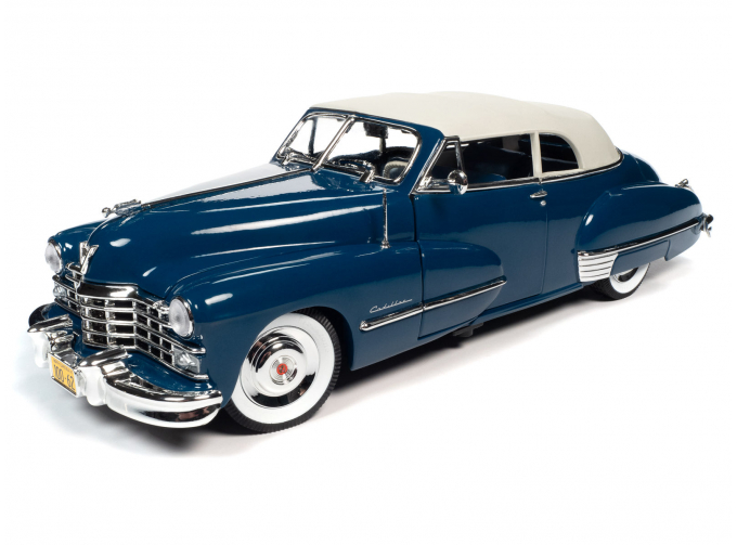 CADILLAC Series 62 Soft Top Convertible (1947), синий с белым