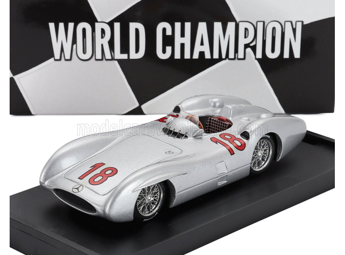 MERCEDES-BENZ F1  W196c №18 World Champion Season (1954) Juan Manuel Fangio, Silver