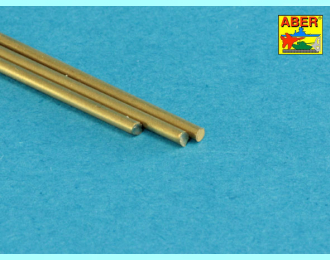 Brass round rods Ø 1,2mm length 250mm x 3 pcs.