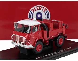 SAVIEM Sp5 Camiva Tanker Truck Ccf Bmpm Sapeurs Pompiers (1976), Red White