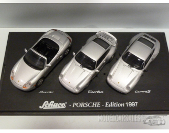 PORSCHE 3-er set, Porsche Edition 1997,  серебристый.