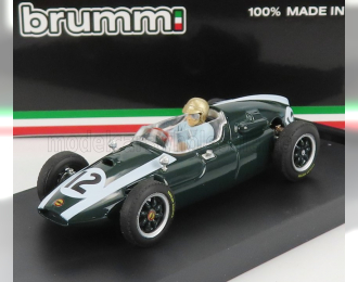 COOPER F1 T51 Climax N 12 Winner British Gp Jack Brabham 1959 World Champion - With Driver Figure, Green White