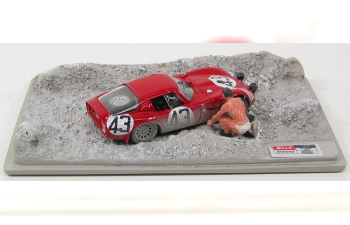 ALFA ROMEO Tz2 N 43 24h Le Mans 1965 (with Figure) Zeccoli - Rosinski, Red