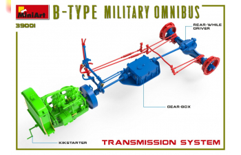 Сборная модель ВОЕННЫЙ АВТОБУС Тип-Б “OMNIBUS"