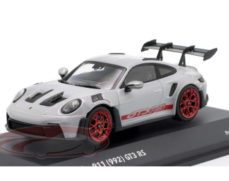 PORSCHE 911 (992) GT3 RS (2023), ice grey metallic / pyrorot
