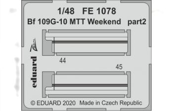 Фототравления для Bf 109G-10 MTT Weekend