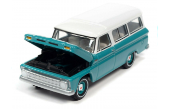 Chevrolet Suburban (1965), green / white