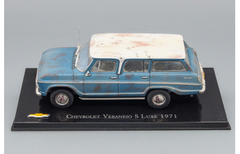 CHEVROLET Veraneio S/Luxe 1971, blue / white