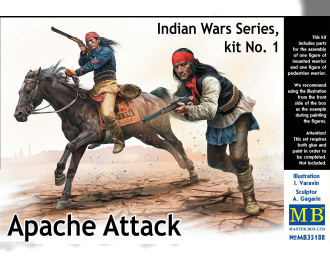 Сборная модель "Apache Attack" Indian Wars series, kit #1