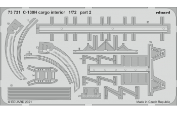Набор фототравления для C-130H интерьер грузового отсека