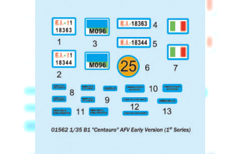 Сборная модель Итальянский колесный танк B1 Centauro (ранний)
