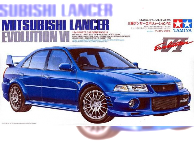 Сборная модель MITSUBISHI Lancer Evolution VI