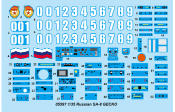 Сборная модель ЗРК ОСА 9К-33 (SA-8 GECKO)
