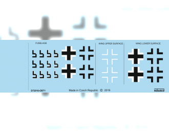 Декаль Fw 190A-8 национальные символы