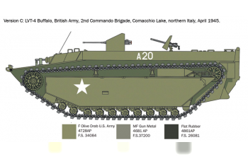 Сборная модель Lvt-4 Water Buffalo Military 1945