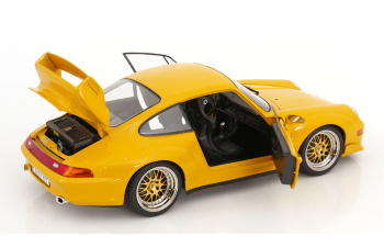 PORSCHE 911 (993) GT2 BBS rims (1996), speed yellow