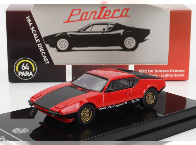 DE TOMASO Pantera Rhd (1972) - Light Down, Red Black