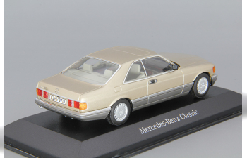 MERCEDES-BENZ 560SEC (W126), champaign / grey