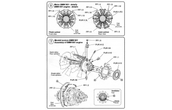 Набор дополнений Fw 190 A5/A7 - engine conversion set for TAM