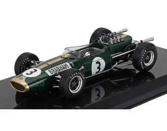 BRABHAM F1 Bt19 №3 World Champion Season (1966) Jack Brabham - Con Vetrina - With Showcase, Green Gold