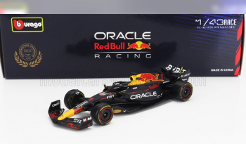 RED BULL Set F1 2x Rb19 Team Oracle Red Bull Racing №1 World Champion Season Gp (2023) Max Verstappen + №11 Season (2023) Sergio Perez, Matt Blue Yellow Red