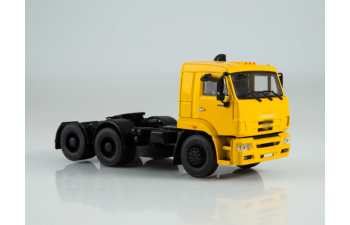 Камский грузовик 6460 седельный тягач, желтый