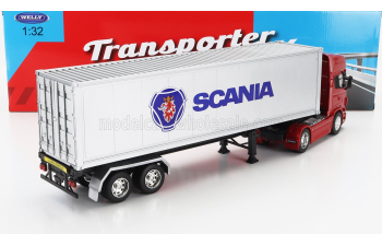 SCANIA R730 V8 Truck Cassonato (2015), Red Silver