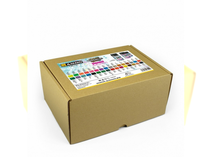 Набор пигментов AMMO Collections: Pigments Vol.2 (34 шт.)
