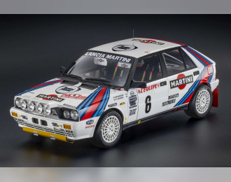 LANCIA Delta 4wd Team Martini Racing (night Version) №6 Winner Rally Montecarlo (1987) Miki Biasion - Tiziano Siviero, White Red Blue