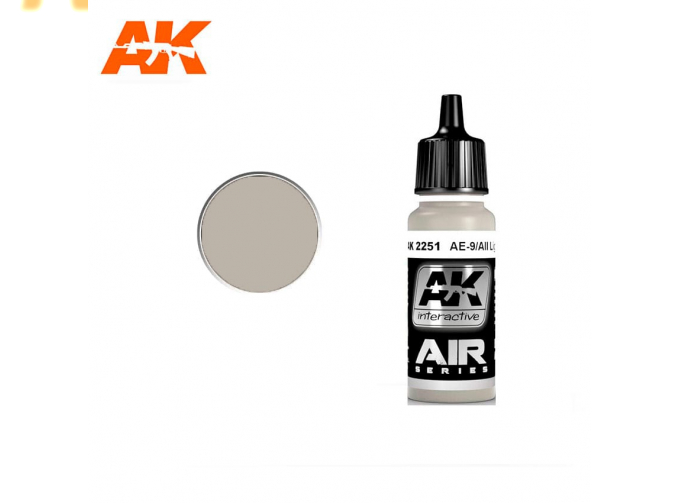 Краска акриловая AE-9/AII LIGHT GREY 17ML