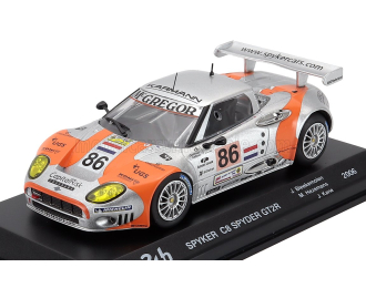 SPYKER C8 Spider Gt2r 3.8l V8 Team Spyker Squadron B.v. №86 24h Le Mans (2006) Jeroen Bleekemolen - Mike Hezemans - Jonny Kane, Silver Orange