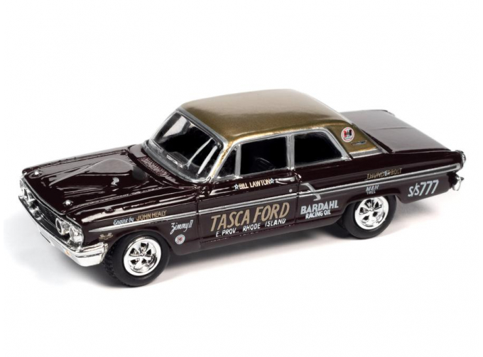 Ford Thunderbolt Bill Lawton - Tasca 1964 Vintage Burgundy w/Gold Roof & TASCA Ford Race Graphics