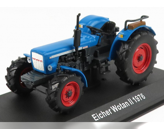 EICHER Wotan Ii Tractor 1976 - Con Vetrina - With Showcase, Blue Red