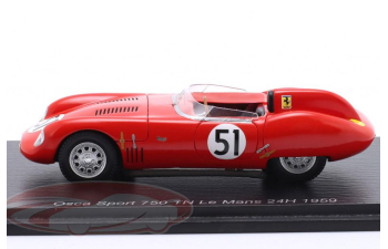 OSCA Sport 750 #51 24h LeMans Alejandro de Tomaso, Isabel Haskell, Colin Davis (1959)