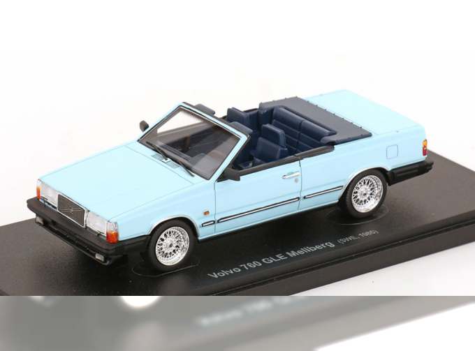 VOLVO 760 GLE Mellberg Convertible (1985), light blue