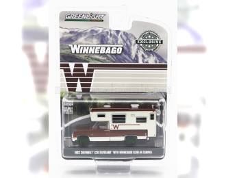 CHEVROLET C20 Silverado Camper Winnebago (1982) - Green Wheels, Brown Cream
