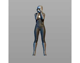 Фигура Фотографирует, окрашенная