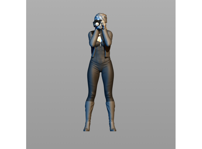 Фигура Фотографирует, окрашенная