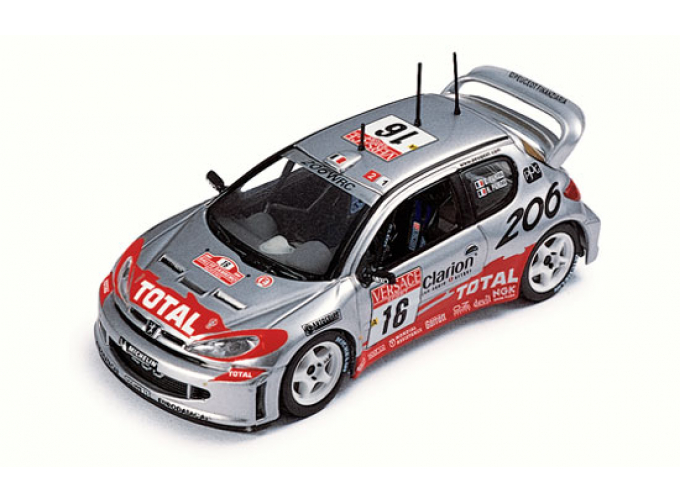 PEUGEOT 206 WRC #16 H.Panizzi Winner Sanremo (2001) 