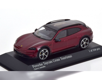 PORSCHE Taycan Cross Tourismo (2022), red metallic