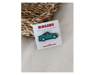 Значок Pin Porsche 911 Carrera 3.2, skyblue