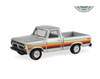 FORD F-150 Free Wheeling Stripes Edition (1977), silver metallic