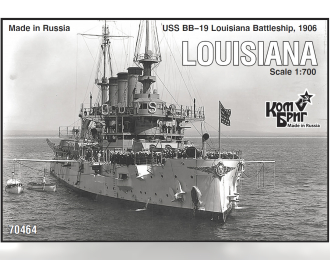 Сборная модель USS BB-19 Louisiana Battleship, 1906