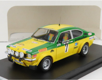 OPEL Kadett Gt/e (night Version) №7 Winner Rally Hessen (1976) W.Smolej - C.Geistdorfer, Yellow Green